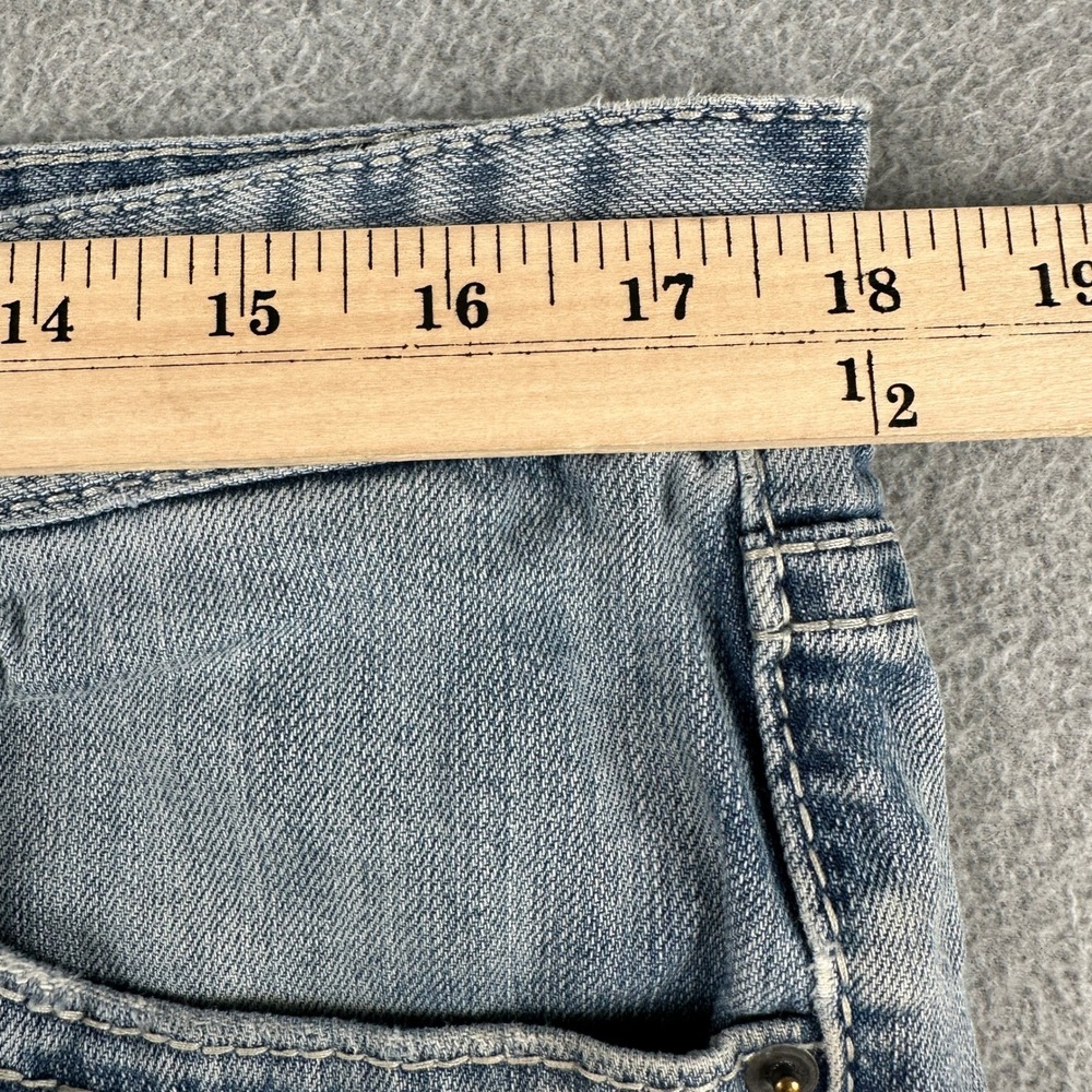 Rock & Roll Denim Jeans Men 34 Blue Revolver Straight Slim Straight Rodeo Cowboy - Picture 9 of 15